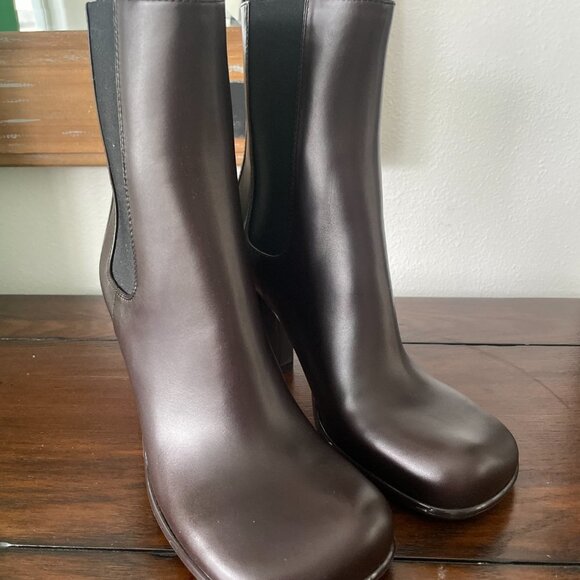 BOTTEGA VENETA 677271 Women's Brown Leather Storm Ankle Boots, 36.5 37.5 39.5 - Picture 6 of 12